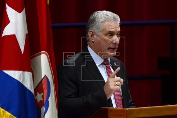 En la imagen un registró del presidente de Cuba, Miguel Díaz-Canel Bermúdez, en La Habana (Cuba). EFE/Ariel Ley Royero/Archivo